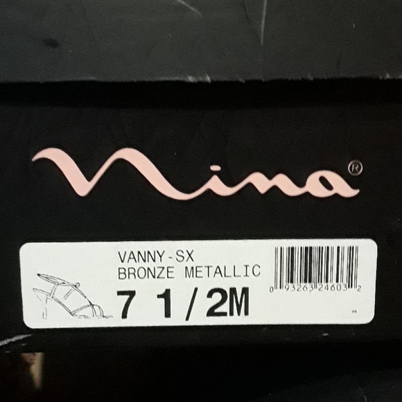 Mina Metallic gold shimmer shoes - Picture 5 of 6